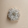 White polka dot gauze large intestine hair band, hair accessory and square cover decoration Application Scenario